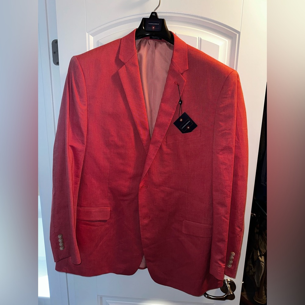 Saddlebred Sport Coat, size 48L, rose color
